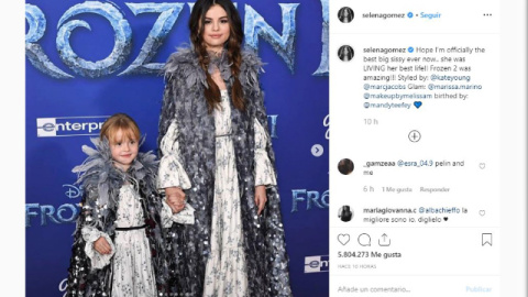 Selena Gomez acude a la premiere de Frozen 2 con su hermana Selena Gomez acude a la premiere de Frozen 2 con su hermana
