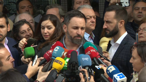 Abascal pide "resolver las diferencias" votando Abascal pide "resolver las diferencias" votando