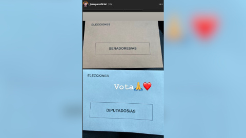 Los famosos animan a votar durante la jornada electoral Los famosos animan a votar durante la jornada electoral