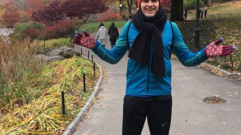 El atleta Bruno Hortelano en su reciente estancia en Nueva York. El atleta Bruno Hortelano en su reciente estancia en Nueva York.