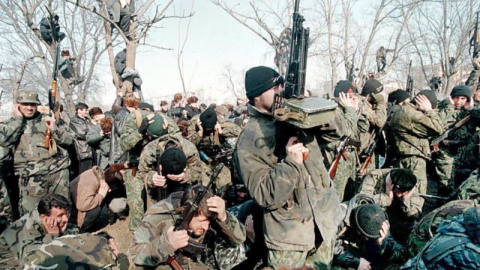 Soldados chechenos. / AFP