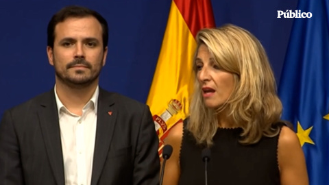 Yolanda Díaz considera "muy productiva" la reunión con Carrefour y responde a Margarita Robles: "El bolsillo de los españoles compete a todo el Gobierno" Yolanda Díaz considera "muy productiva" la reunión con Carrefour y responde a Margarita Robles: "El bolsillo de los españoles compete a todo el Gobierno"