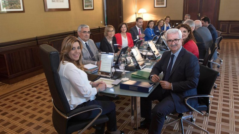 Imagen del consejo de gobierno de la Junta de Andalucía. Imagen del consejo de gobierno de la Junta de Andalucía.