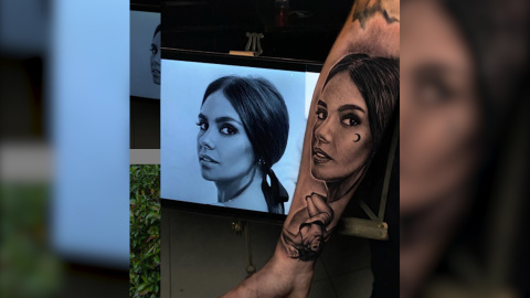 Cristina Pedroche comparte en redes el tatuaje de un seguidor con su rostro Cristina Pedroche comparte en redes el tatuaje de un seguidor con su rostro