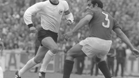 Beckenbauer, en la final de la Eurocopa 1972 ante la URSS.