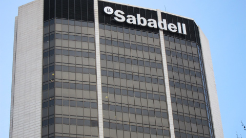 Sede de Banco Sabadell en Barcelona. E.P. Sede de Banco Sabadell en Barcelona. E.P.