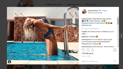 Patry Montero luce tipo en sus 18 semanas de embarazo Patry Montero luce tipo en sus 18 semanas de embarazo