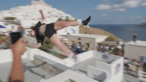 Parkour con Egeo de fondo Parkour con Egeo de fondo