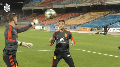 Entrenamiento de la Selección española Sub-21 en Israel Entrenamiento de la Selección española Sub-21 en Israel