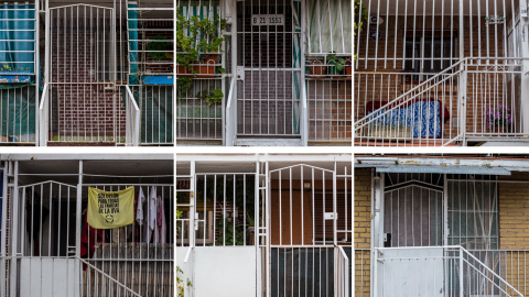 Varias de las fachadas de las casas bajas de la UVA. JAIRO VARGAS