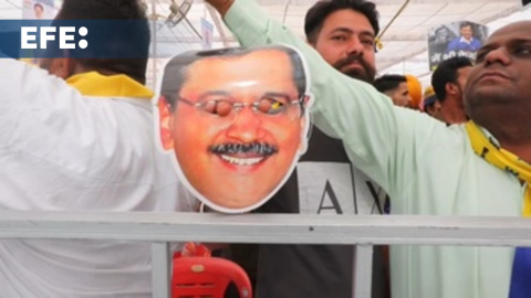 Protesta en la India tras el arresto de un líder de la oposición antes de las elecciones Protesta en la India tras el arresto de un líder de la oposición antes de las elecciones