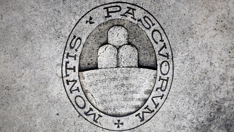 El logo del banco Monte dei Paschi, en su sede en Siena. REUTERS