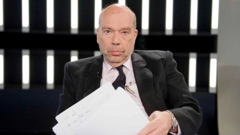 Alfons Quintà, en una programa televisivo en 2015. TVE Alfons Quintà, en una programa televisivo en 2015. TVE