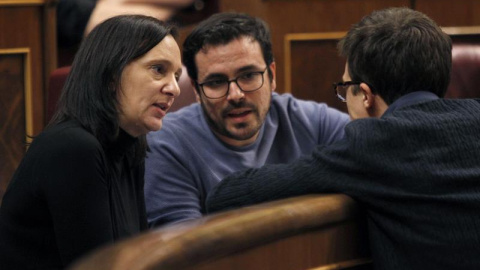 Carolina Bescansa durante la sesión de control al gobierno del 21 de diciembre / EFE Carolina Bescansa durante la sesión de control al gobierno del 21 de diciembre / EFE