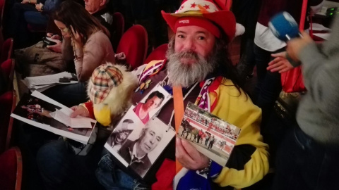 Papa Noel tampoco se pierde el sorteo de Navidad. /SANDRA RODRÍGUEZ