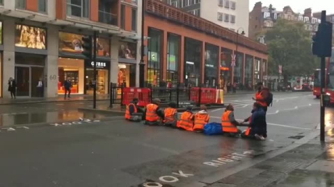 Los activistas responsables de lanzar tomate contra 'Los girasoles', actúan contra los almacenes Harrods Los activistas responsables de lanzar tomate contra 'Los girasoles', actúan contra los almacenes Harrods