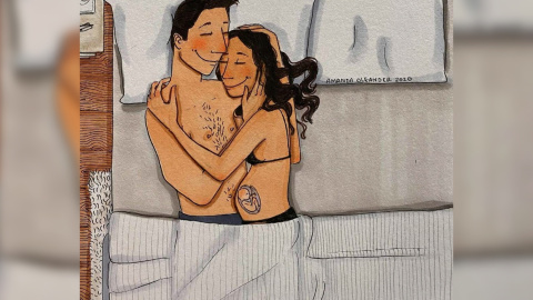 Paula Echevarría comparte una ilustración de lo más especial Paula Echevarría comparte una ilustración de lo más especial