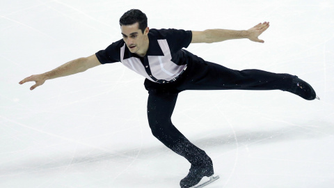 Javier Fernández compitiendo en el Grand Prix el pasado día 10. /REUTERS Javier Fernández compitiendo en el Grand Prix el pasado día 10. /REUTERS
