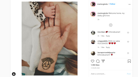 Dafne Fernández da la bienvenida a su primera hija Dafne Fernández da la bienvenida a su primera hija