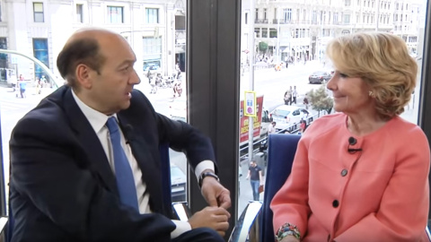 Esperanza Aguirre en una entrevista en mayo de 2015. Esperanza Aguirre en una entrevista en mayo de 2015.