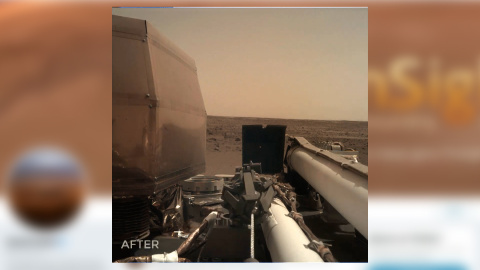 La nave InSight ya se ejercita sobre Marte La nave InSight ya se ejercita sobre Marte