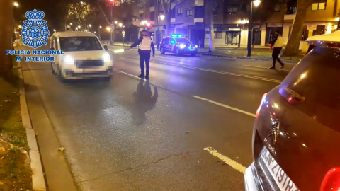 Controles de la Policía en Logroño para combatir la pandemia Controles de la Policía en Logroño para combatir la pandemia