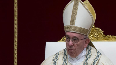 El Papa, este sábado en la basílica de San Pedro. EFE/EPA/ANGELO CARCONI El Papa, este sábado en la basílica de San Pedro. EFE/EPA/ANGELO CARCONI