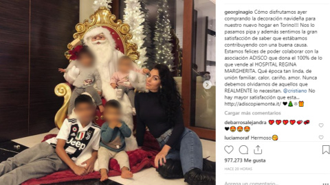 La Navidad llega a casa de Cristiano y Georgina La Navidad llega a casa de Cristiano y Georgina