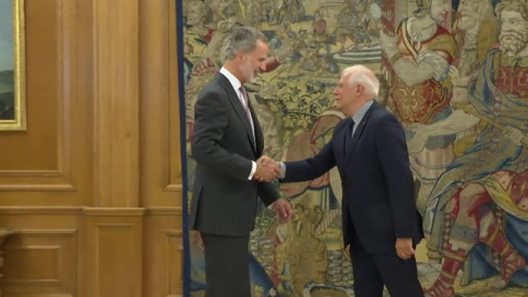 El Rey recibe en audiencia a Josep Borrell El Rey recibe en audiencia a Josep Borrell