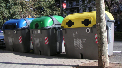 Contenidors a Barcelona.