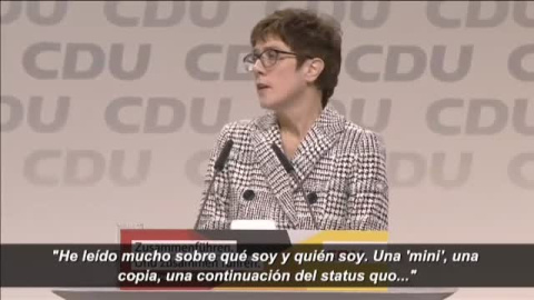 Annegret Kramp-Karrenbauer será la sucesora de Angela Merkel en la CDU Annegret Kramp-Karrenbauer será la sucesora de Angela Merkel en la CDU
