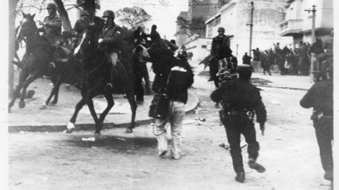 Policías uruguayos en una imagen de archivo. Policías uruguayos en una imagen de archivo.