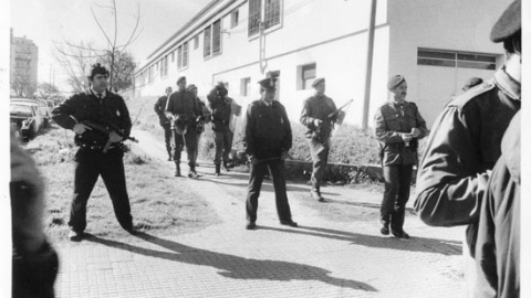 Policías uruguayos en una imagen de archivo. Policías uruguayos en una imagen de archivo.