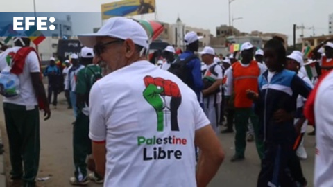 Activistas en Dakar marchan en apoyo a Palestina Activistas en Dakar marchan en apoyo a Palestina