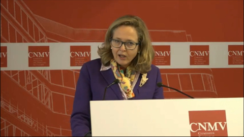 Calviño confía en que la cúpula de la CNMV tomará decisiones acertadas
Calviño confía en que la cúpula de la CNMV tomará decisiones acertadas
