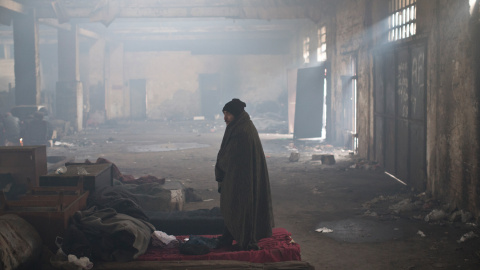 Un refugiado en el edificio aBandonado en el que vive en Belgrado, Serbia.- msf Un refugiado en el edificio aBandonado en el que vive en Belgrado, Serbia.- msf