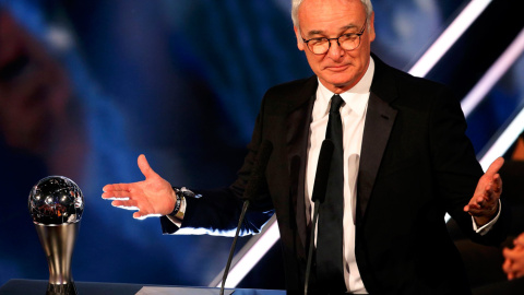 El entrenador italiano Claudio Ranieri, galardonado con el premio 'The Best'. /REUTERS El entrenador italiano Claudio Ranieri, galardonado con el premio 'The Best'. /REUTERS