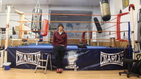 Jero, en el ring principal de su escuela de boxeo. /REVISTA ELITE SPORT