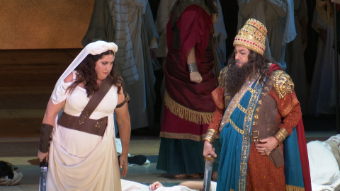 Plácido Domingo participa en el pase gráfico 'Nabucco' Plácido Domingo participa en el pase gráfico 'Nabucco'