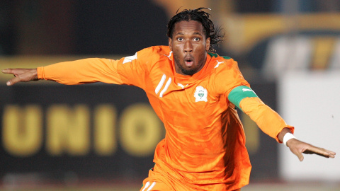 Didier Drogba, tras marcar ante Camerún en la Copa de África 2006. /CORDON PRESS
