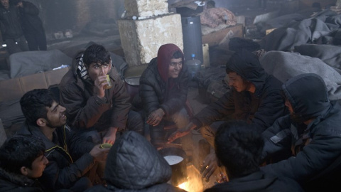 MSF denuncia casos de congelación entre los 2.000 inmigrantes atrapados en Belgrado. / EUROPA PRESS - MSF MSF denuncia casos de congelación entre los 2.000 inmigrantes atrapados en Belgrado. / EUROPA PRESS - MSF