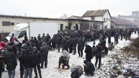 MSF denuncia casos de congelación entre los 2.000 inmigrantes atrapados en Belgrado. / EUROPA PRESS - MSF MSF denuncia casos de congelación entre los 2.000 inmigrantes atrapados en Belgrado. / EUROPA PRESS - MSF