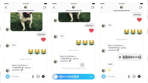 Instagram Direct introduce mensajes de voz por primera vez Instagram Direct introduce mensajes de voz por primera vez
