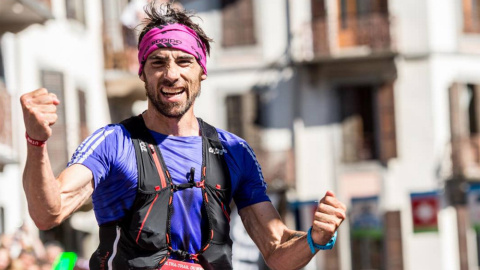 Luis Alberto Hernando celebra una de sus victorias. /WEB PERSONAL Luis Alberto Hernando celebra una de sus victorias. /WEB PERSONAL