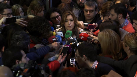 La presidenta andaluza, Susana Díaz, hace declaraciones tras la reunión del Comité Federal del PSOE.- EFE/Chema Moya La presidenta andaluza, Susana Díaz, hace declaraciones tras la reunión del Comité Federal del PSOE.- EFE/Chema Moya