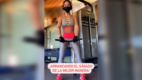 Tamara Gorro trabaja en el gimnasio para cumplir su objetivo Tamara Gorro trabaja en el gimnasio para cumplir su objetivo