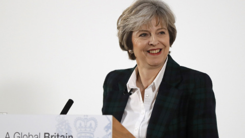 La primera ministra británica, Theresa May, durante su conferencia ante diplomáticos extranjeros y el equipo británico que negociará el Brexit, en la Lancaster House, en Londres. REUTERS/Kirsty Wigglesworth La primera ministra británica, Theresa May, durante su conferencia ante diplomáticos extranjeros y el equipo británico que negociará el Brexit, en la Lancaster House, en Londres. REUTERS/Kirsty Wigglesworth