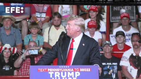 Trump acepta debatir a Kamala Harris: "Desafío aceptado" Trump acepta debatir a Kamala Harris: "Desafío aceptado"