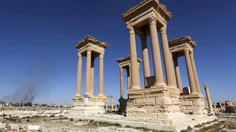 Imagen de archivo del Tetrápilo de la antigua ciudad siria de Palmira. REUTERS/Omar Sanadiki Imagen de archivo del Tetrápilo de la antigua ciudad siria de Palmira. REUTERS/Omar Sanadiki