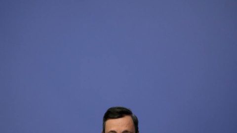 Mario Draghi durante la rueda de prensa. | REUTERS Mario Draghi durante la rueda de prensa. | REUTERS